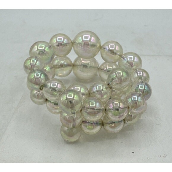 Vintage Iridescent Bubble Coil Bracelet - Picture 3 of 11